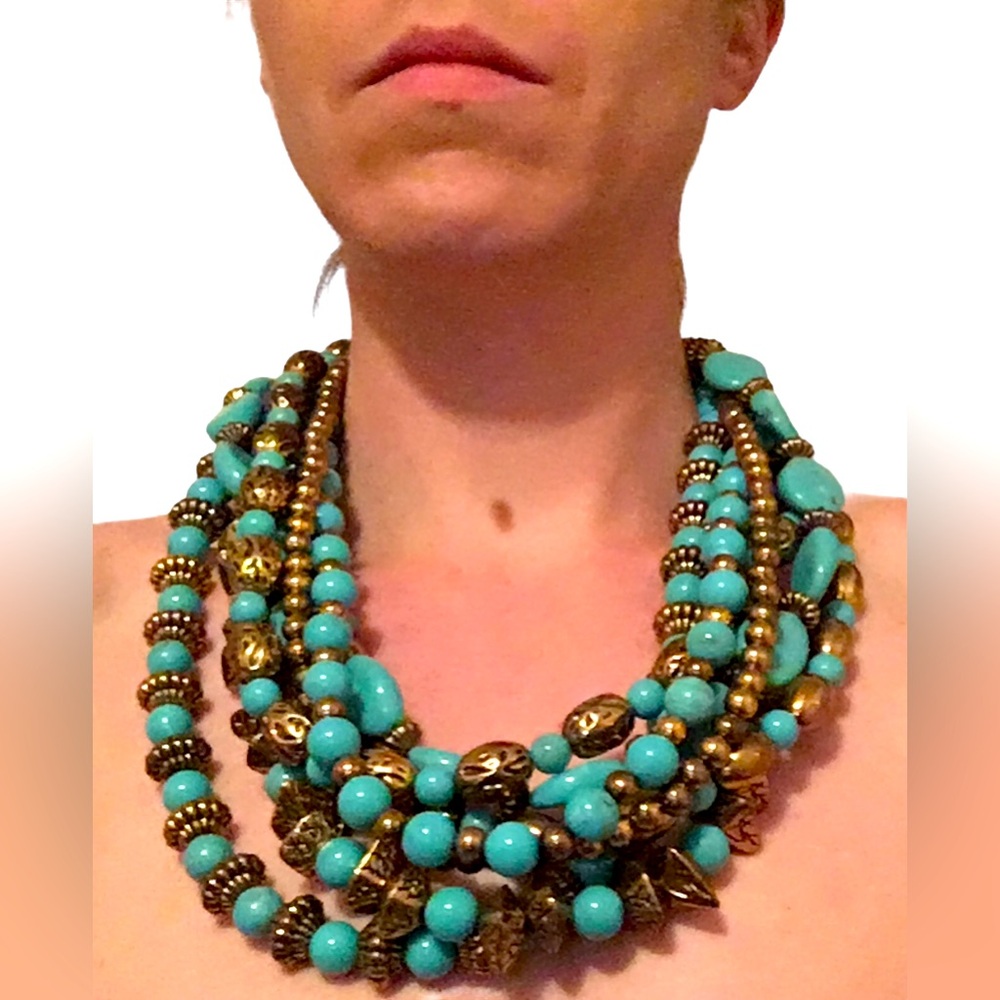 Amrita Singh Faux Turquoise Necklace